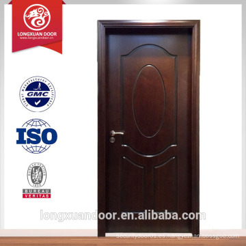 Venta caliente puerta moderna de la casa puerta de madera interior diseño de la puerta de la habitación del hotel de diseño dormitorio o puerta del inodoro